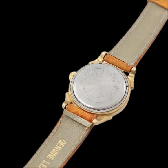 Vintage Hallmark Men's Automatic Wristwatch Swiss 10k Rolled Gold Platew/Box - Picture 2 of 7